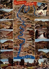 Ahrtal Map vintage postcard z434