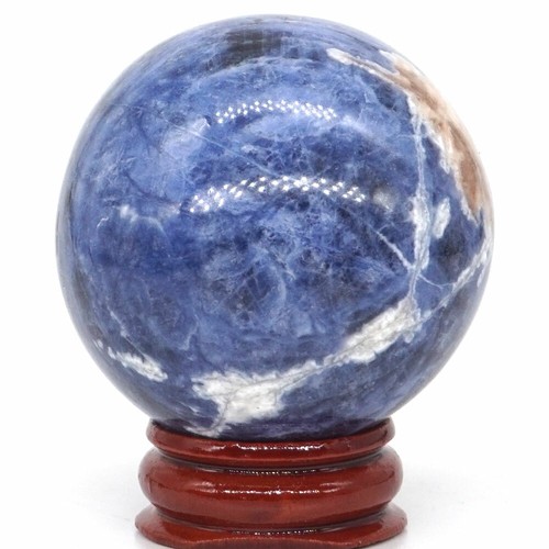 47-50mm Natural Blue Sodalite Crystal Reiki Healing Sphere Gemstone Ball - Picture 16 of 61