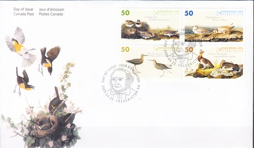 W CANADA 2098a FDC AUDUBON BIRDS PAINTINGS FIRST DAY COVER