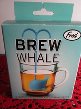 Fred Silicone Tea Infuser Blue Brew Whale Nov...
