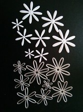 8 piece daisy flower dies set metal cutting die cutter UK seller fast posting