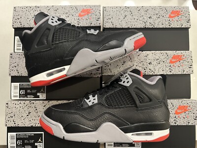 Nike Air Jordan 4 RETRO BRED ブラック/グレー NIKE AIR JORDAN 4 IV RETRO BRED REMASTERED FQ8213-006 BLACK