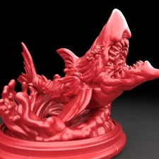3D Printed Bestiary Vol. 5 Nafarrate - Sanbi No Isonade Shark 32mm Ragnarok D&D