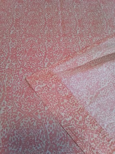 Lauren Ralph Lauren San Luca Scroll King Size Flat Sheet Red Abstract Floral - Picture 5 of 12