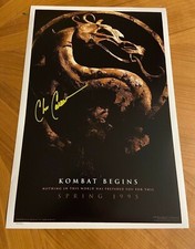 * CHRIS CASAMASSA * signed 12x18 poster * MORTAL KOMBAT * SCORPION * PROOF 7