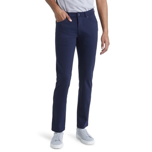 Brax Men's Navy Chuck Hi Flex FivePocket Slim Fit Performance Pants