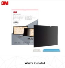 3m Privacy Screen Filter Black, Transparent - For LCD Notebook 17.5x9.8in