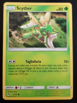 SCYTHER 3/214 auf Deutsch Pokemon Sonne Mond Verlorener Donner