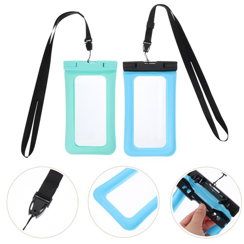 2 Pcs Waterproof Mobile Phone Bag Case for Universal Screen Touch - Picture 2 of 12