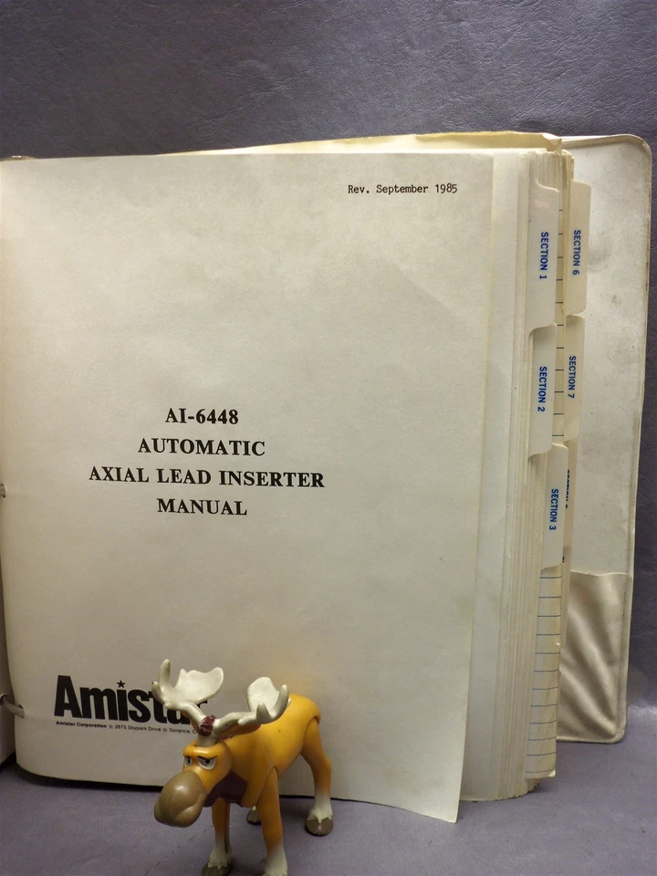 Amistar AI-6448 Automatic Axial Lead Inserter Operators Manual Copy - Image 2 of 2