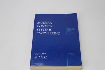 Modern Control System Engineering By Zoran Gajic & M. Lelic Book Read Descriptio