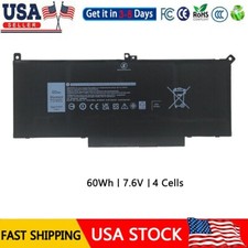F3YGT Battery For Dell Latitude 12 7000 7280 7290 13 7380 7390 14 7480 7490 60Wh