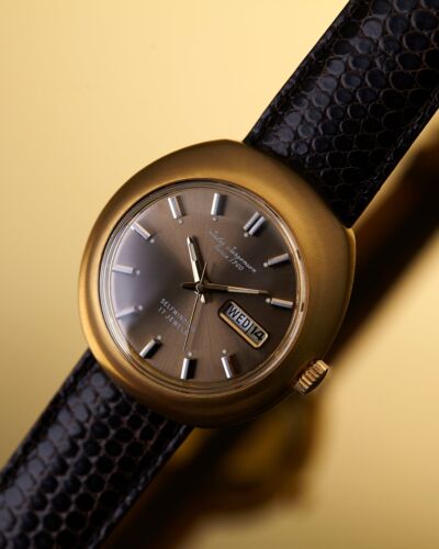 Jules Jurgensen Rare Bubble Retro Automatic Day/Date Vintage Wristwatch - Picture 1 of 5