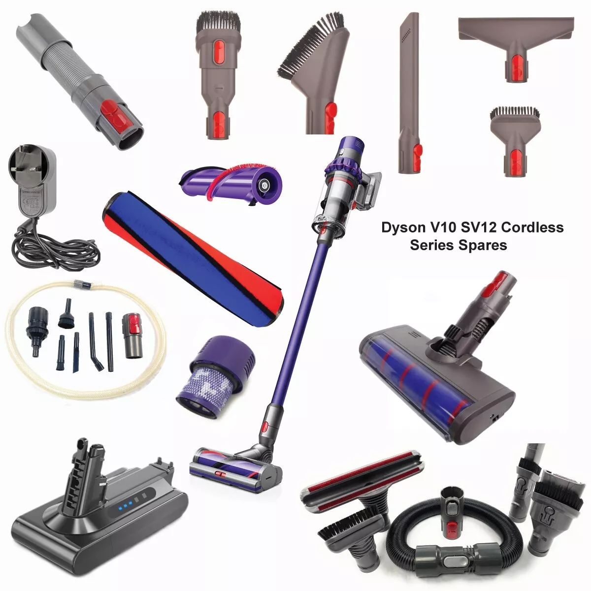 Aspirateur Dyson V10 Total Clean, Pièces et accessoires