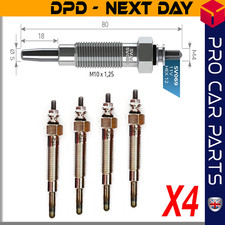 4X Glow Plug fits HYUNDAI GALLOPER TERRACAN MITSUBISHI L 200 L 300 2.3 D Y.M. 