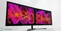 Dual Monitor Screen Setup Bundle 2 x 24 FULL HD 1920x1080 HDMI + New Stand