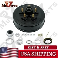 10" x 2-1/4"Trailer Brake Hub Drum Kit 5 on 4.5" for 3500 lb Axle 5 Lug /Bearing