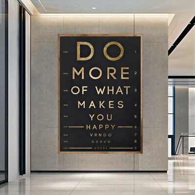 DO MORE OF WHAT MAKES YOU HAPPY Motivation Inspration Art Print POSTER CANVAS