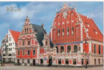 AK Lettland - Riga - Schwarzhäuterhaus Melngalvju nams