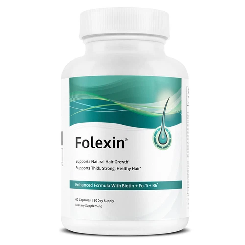 Folexin | Supplement, Natural Support for Hair Growth, 60 Capsules