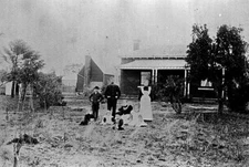 White Family & Their Maid Cardigan Victoria 1890 Australia OLD PHOTO