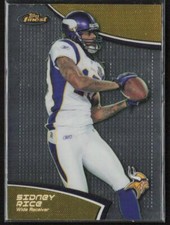 2011 Finest 27 Sidney Rice Minnesota Vikings Football Card