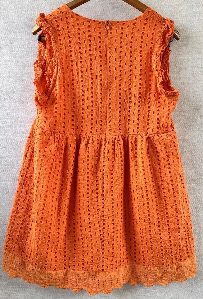 Mameluco Rosa Lirio Naranja Ojales Costero Cottagecore Boho Festival Verano M Foto 2 de 3