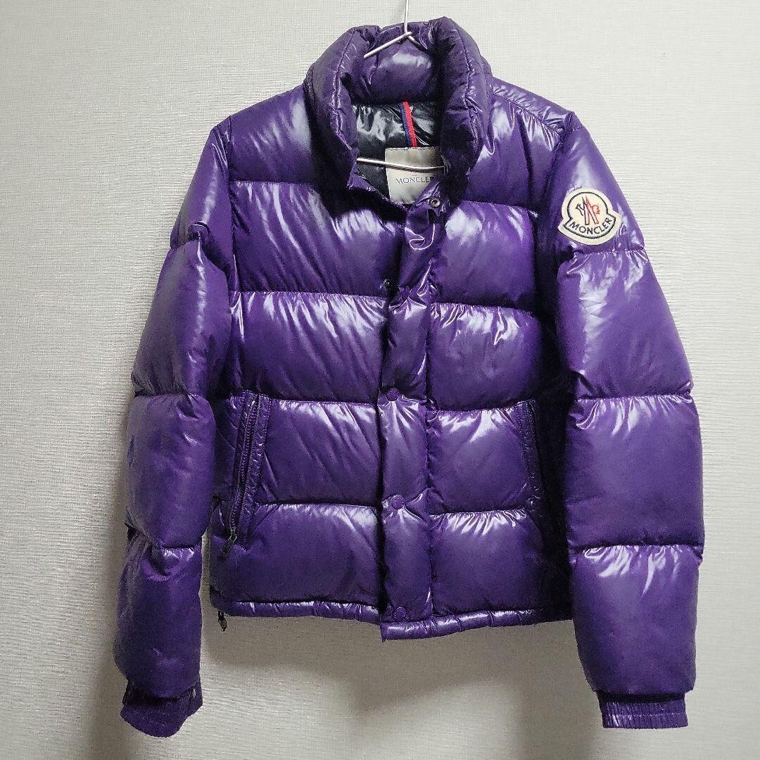 MONCLER EVEREST Down Jacket Purple Men's Size 0 From Japan