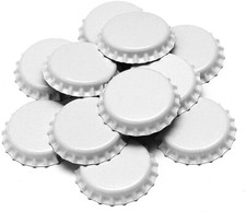 N°200 TAPPI A CORONA BIANCHI DIAM. 29 MM PER IMBOTTIGLIAMENTO BOTTIGLIE VINO 