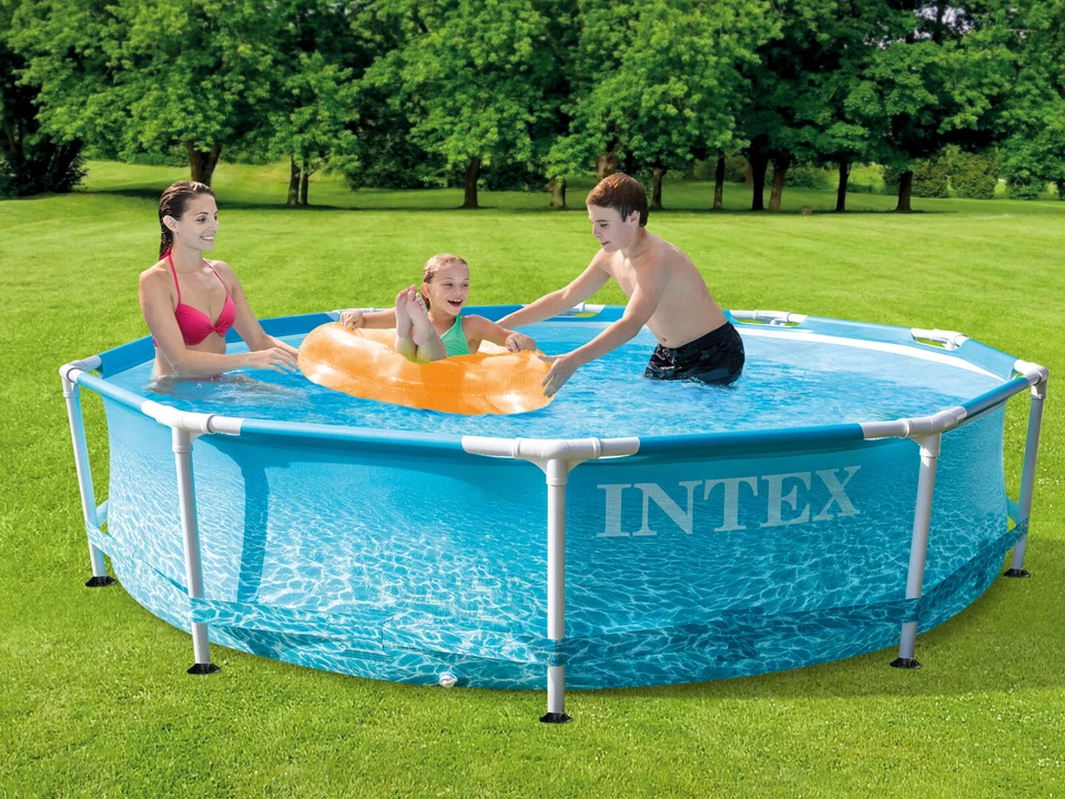 INTEX Swimming Pool Frame Beachside ø305x76cm Schwimmbad mit Filterpumpe - Bild 4 von 4