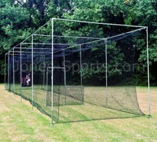 Jones-Sports Batting Cage Nets w/ Optional Frame Kit Netting is #42 Twine 60-Ply