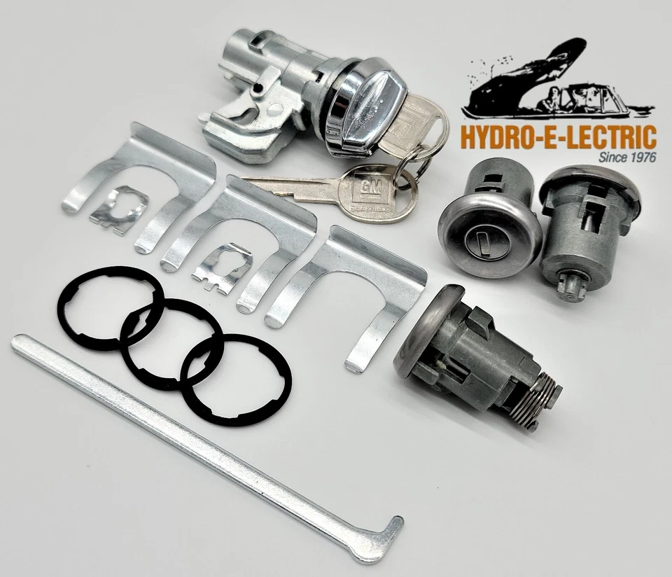 1975-1977 Buick Regal, Century & Apollo Door, Trunk & Glove box lock set-GM keys - Image 2 of 4