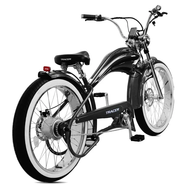 Bicicleta eléctrica Twenty5 GT 26" Fat Tires Chopper Acelerador Cruiser 500W negra Foto 4 de 4