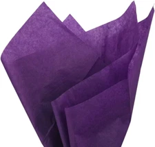 100 Sheets Dark Purple Tissue Wrapping Paper Bulk 20 X 15 Inches for Gift Favor