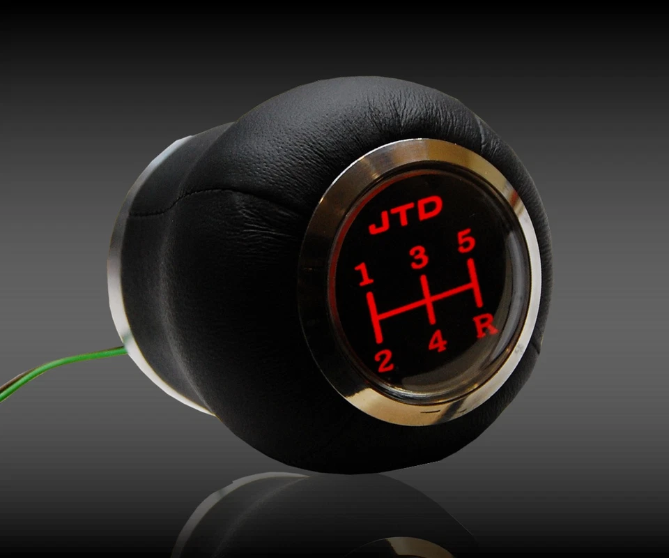 ALFA Romeo PERILLA DE CAMBIO DE VELOCIDAD ROJO LED ILUMINADO LED ROJO 5 VELOCIDADES JTD Foto 2 de 4