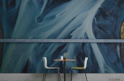 3D Blue Texture Abstract Wallpaper Wall Murals Removable Wallpaper
