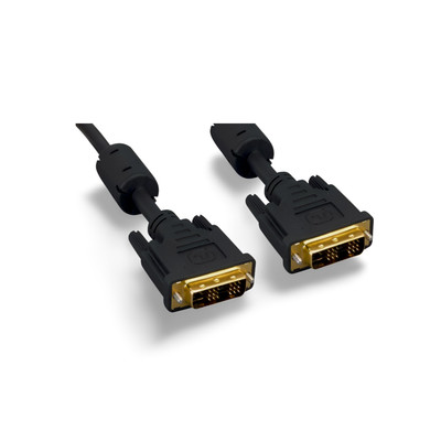 32.81ft DVI-D to DVI-D Cable 24 AWG - Black
