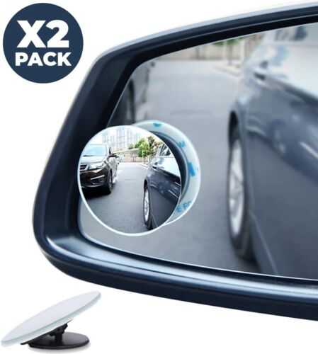 2x Blind Spot Mirror Rear Side View Towing Car Van Motorcycle Adjust Wide Angle - Afbeelding 1 van 7