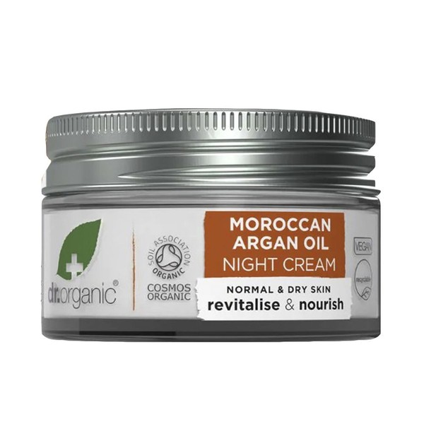Cosmética Facial Dr. Organic mujer ARGÁN crema de noche 50 ml