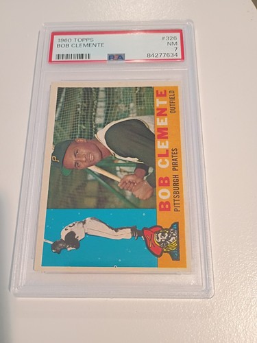 1960 Topps - Roberto Clemente #326 Called Bob on Card - PSA 7