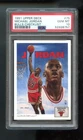 1991-92 Upper Deck #75 Michael Jordan PSA 10 Graded Card Bulls Checklist 1992