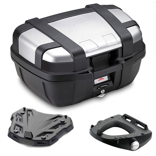 Givi Kit Bauletto TRK52N Schwarz 52LT + Piastra Suzuki V-Strom 800 DE 2025-2026-image