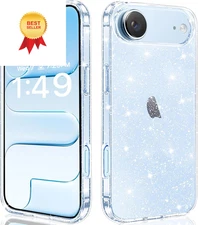 JJGoo Compatible with iPhone Air Case Clear Glitter, for Air, 