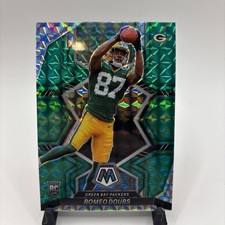 Romeo Doubs 2022 Panini Mosaic GREEN🟩  Prizm #341 (RC) Packers Color Match! 