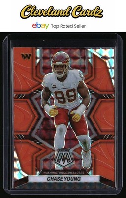 2022 Panini Mosaic #199 Chase Young Mosaic Reactive Orange