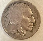1915p Buffalo Nickel Good Strike! Full Horns!