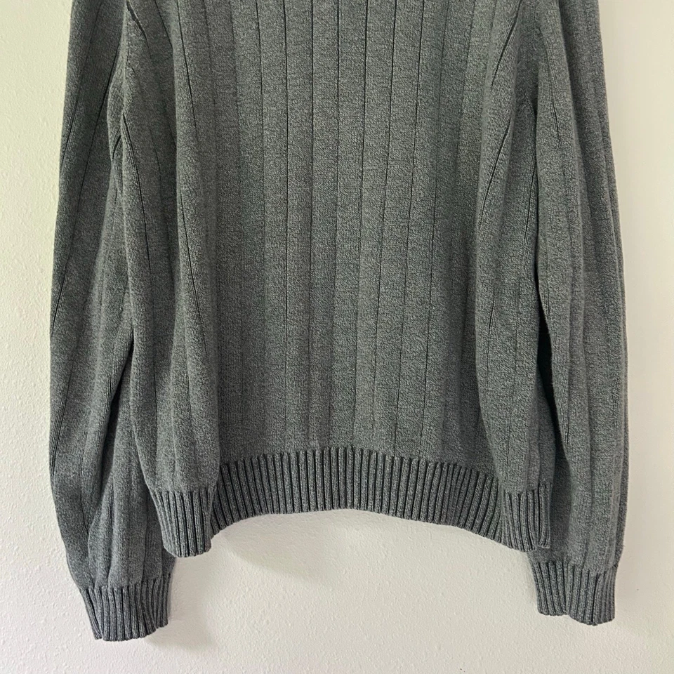 Suéter com nervuras Bass Heritage coleção Henley pescoço simulado preparação algodão clássico XXL - Imagem 3 de 4