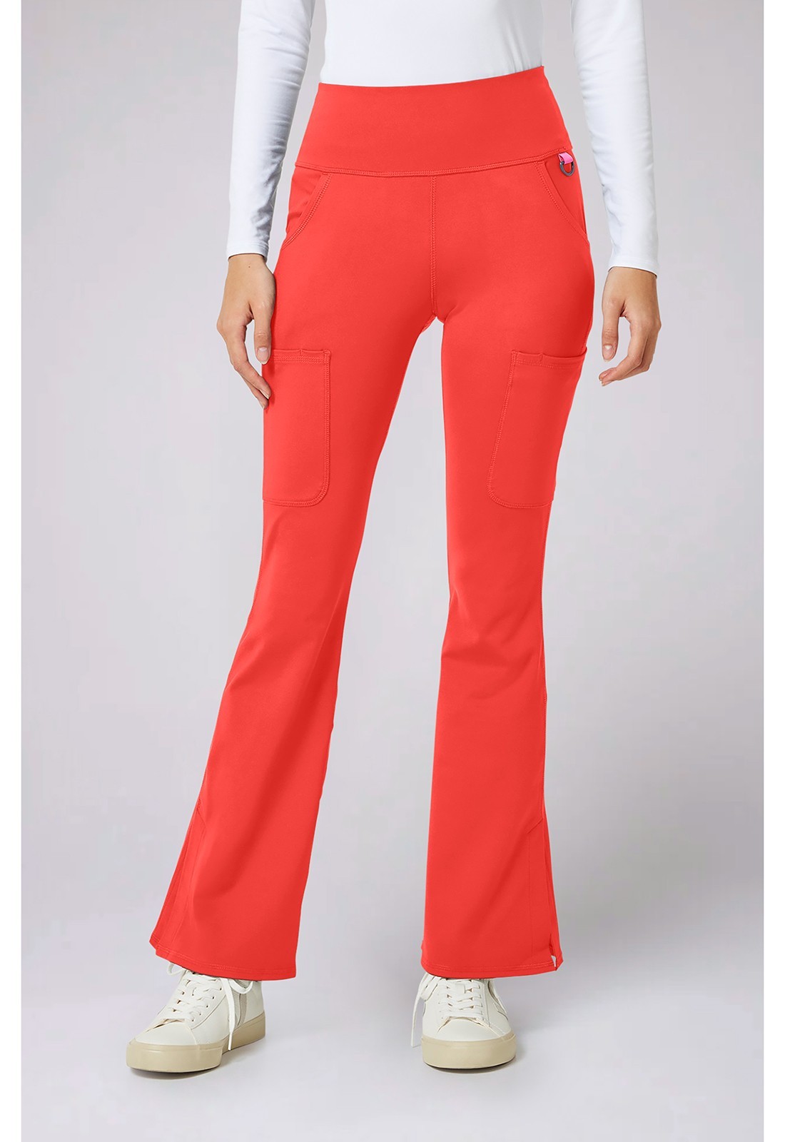 Med Couture MC AMP KNIT Scrubs Flare Leg Yoga Pant MC150 ONMN One In A Melon