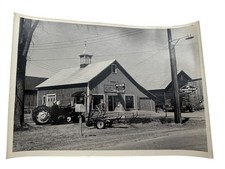 Vintage Allis Chalmers Tractor Dealer Photo CM Broadwell Morrisonville NY Farm