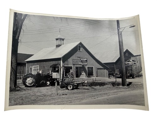 Vintage Allis Chalmers Tractor Dealer Photo CM Broadwell Morrisonville NY Farm